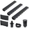 vidaXL Canais de drenagem 3 pcs pl&aacute;stico 3 m
