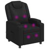 vidaXL Poltrona de massagem reclin&aacute;vel Preto 75 x 95 x 106 cm Tecido