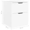 vidaXL Mesas de cabeceira 2 pcs 40x40x50 cm contraplacado branco