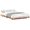 vidaXL Estrutura da Cama Marrom Cera 140 x 190 cm