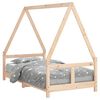 vidaXL Estrutura de cama infantil 80x160 cm pinho maci&ccedil;o