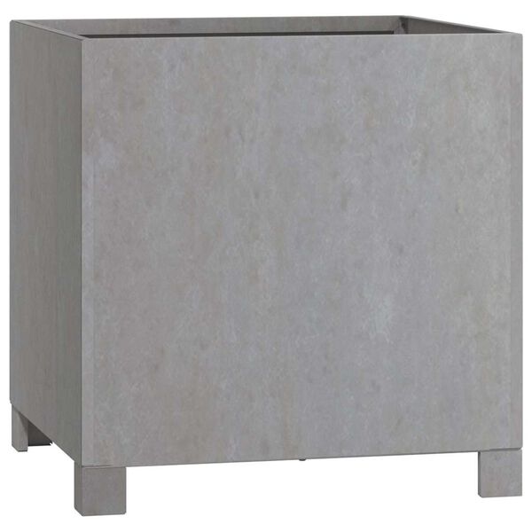 vidaXL Vaso/floreira com pernas 40x40x40 cm a&ccedil;o corten cor enferrujado