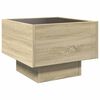 vidaXL Mesa de cabeceira c/ LED Infinity 40x40x30 cm carvalho sonoma