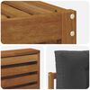 vidaXL Conjunto de Sof&aacute;s para Exterior 5 pcs Natural e Antracite