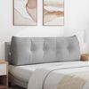 vidaXL Travesseiro para Costas Cinza Nuvem 140 x 24 x 50 cm tecido