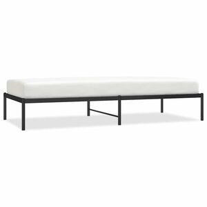 vidaXL Estrutura de cama 90x200 cm metal preto