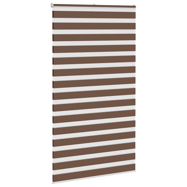 vidaXL Cortina de zebra 120x230 cm largura do tecido 115,9cm poli&eacute;ster