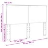 vidaXL Cabeceira Cinza Sonoma 150 cm Madeira processada