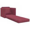 vidaXL Sof&aacute;-Cama 60cm Vinho Vermelho tecido