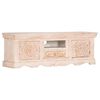 vidaXL Móvel de TV 120x30x40 cm madeira de mangueira maciça branco