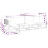 vidaXL Conjunto de sof&aacute;s de jardim vidaXL de 4 pe&ccedil;as com almofadas de madeira de ac&aacute;cia e vime