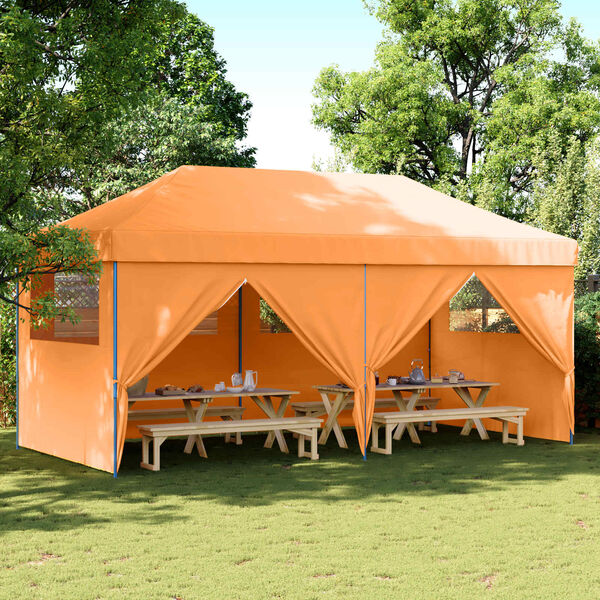 vidaXL Tenda de Festa Laranja 292 x 580 x 315 cm Tecido Oxford
