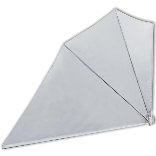 vidaXL Toldo lateral dobr&aacute;vel para varanda 160x240 cm cinzento