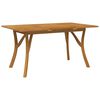 vidaXL Mesa de jardim 150x90x75 cm madeira de ac&aacute;cia maci&ccedil;a