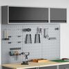 vidaXL Conjunto de Arm&aacute;rio de Ferramentas e Pegboard 5 pcs Preto
