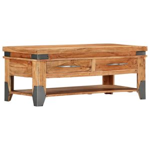 vidaXL Mesa de centro 110x52x45 cm madeira de ac&aacute;cia maci&ccedil;a
