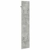 vidaXL Cabideiro de Parede Cinzento cimento 20 x 1.5 x 100 cm