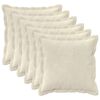 vidaXL Capa almofada 6 unid. HOUTEN Creme 30 x 30 cm