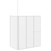 vidaXL Tela de Banho Opaco 120 x 70 x 137 cm Alum&iacute;nio