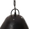 vidaXL Candeeiro suspenso industrial redondo 25 W 32 cm E27 preto