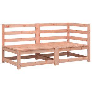 vidaXL Sof&aacute; de 2 lugares para jardim madeira de douglas maci&ccedil;a