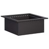 vidaXL Anel para Fogueira Preto 60 x 60 x 25 cm A&ccedil;o