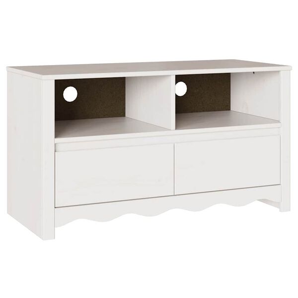 vidaXL Cabinet de TV com gaveta Drammen Branco 99 x 43 x 55 cm