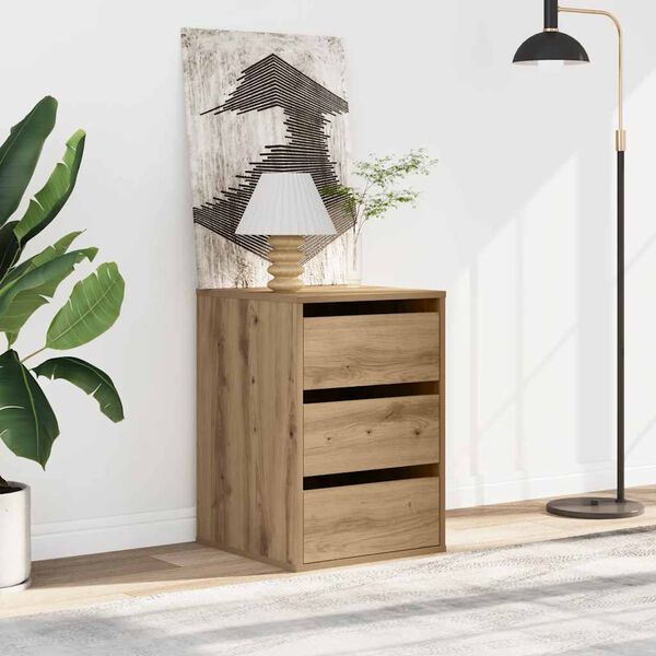 vidaXL C&oacute;moda 40x41x58 cm derivados de madeira carvalho artisiano