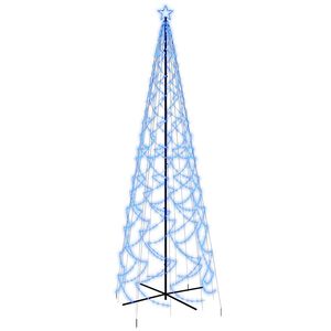 vidaXL &Aacute;rvore de Natal em cone 1400 luzes LED 160x500 cm azul