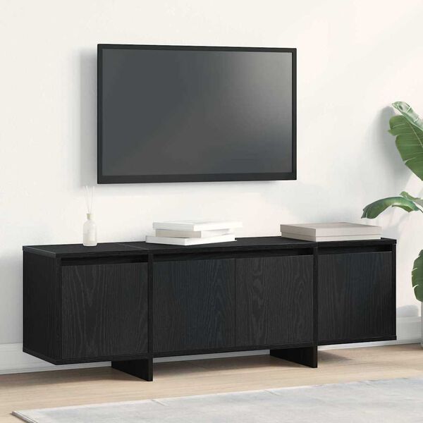 vidaXL Gabinete para TV Carvalho Preto 120 x 30 x 40,5 cm