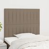 vidaXL Cabeceira Taupe 80x5x118/128 cm Tecido