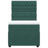 vidaXL Cama com molas/colch&atilde;o 80x200 cm veludo verde-escuro