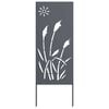 vidaXL Tela de Privacidade para Jardim Fretwork Antracite 50 x 140 cm