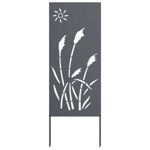 vidaXL Tela de Privacidade para Jardim Fretwork Antracite 50 x 140 cm
