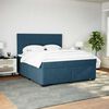 vidaXL Cama com molas/colch&atilde;o 180x200 cm veludo azul