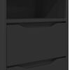 vidaXL Mesas de cabeceira com gaveta 2 pcs Preto 40 x 30 x 467 cm