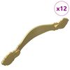 vidaXL Cabo 12 unid. Ouro 143 x 19,2 x 20 mm Liga de Zinco