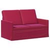 vidaXL Sof&aacute; de 2 lugares Vinho Vermelho 130 x 81 x 82 cm Veludo (V)