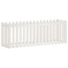 vidaXL Canteiro elevado design cerca 200x50x70 cm pinho maci&ccedil;o branco
