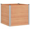 vidaXL Canteiro de jardim elevado Castanho 100 x 100 x 91 cm