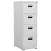 vidaXL Arquivador 46x62x133 cm a&ccedil;o cinzento-claro