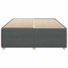 vidaXL Estrutura de cama sem colch&atilde;o 160x200 cm tecido cinzento-escuro