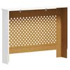 vidaXL Cobertura de radiador 112x19x81,5 cm MDF branco