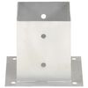 vidaXL Suportes para postes 4 pcs metal galvanizado 121 mm
