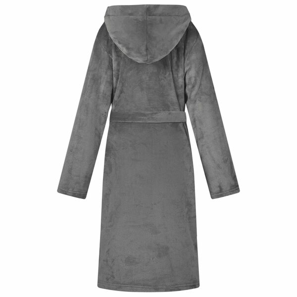 vidaXL Roup&atilde;o com Capuz Cinza Escuro xl Flanela