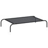 vidaXL Cama para c&atilde;es elevada preto L textilene