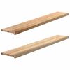 vidaXL Soleiras da janela 2 pcs 160x25x2cm carvalho maci&ccedil;o n&atilde;o tratado