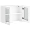 vidaXL Arm&aacute;rio de parede de cozinha com porta de vidro Porto branco