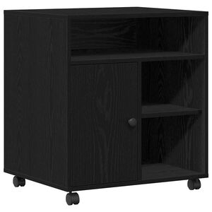 vidaXL Suporte para Impressora Carvalho preto 60 x 50 x 67 cm