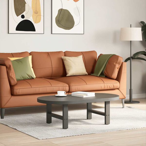 vidaXL P&eacute;s para mesa de centro antracite 2 pe&ccedil;as 50x(30-31) cm a&ccedil;o